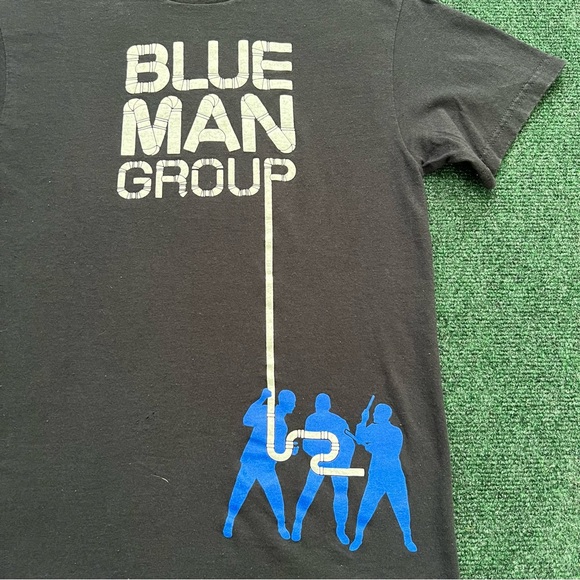 Vintage Universal Studios Blue Man Group Band Black T Shirt Size S 17X26.5 - Picture 3 of 9
